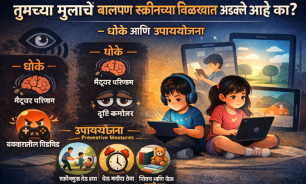 तुमच्या मुलांचे बालपण स्क्रीनच्या विळख्यात अडकले आहे का ? – धोके आणि उपाययोजना